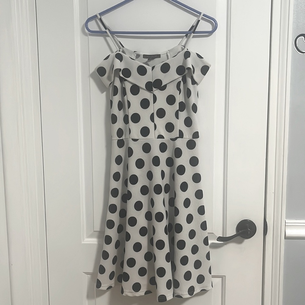 Suzy Shier Retro Polka Dot Dress Small